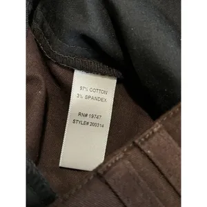 Counterparts Brown Flat Front Pants Size 16 High‎ Rise Zip Elastic Band Waist thumbnail 5