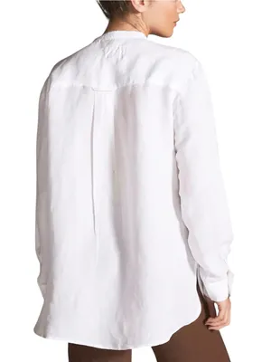 Anthropologie Pilcro Ruffled Placket Button Down Long Sleeve Shirt MEDIUM thumbnail 2