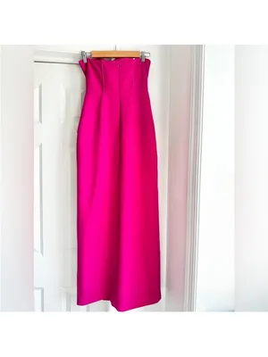 Monique Lhuillier Stella Rosette Strapless Dress thumbnail 9
