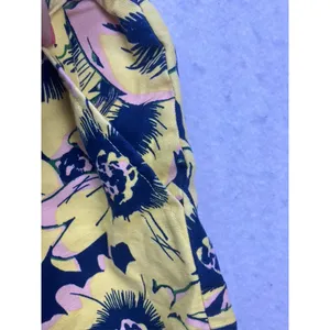 J.Crew Floral Shorts Womens 4 Yellow Linen Cotton Pull‎ On Style Vacation Fun thumbnail 3