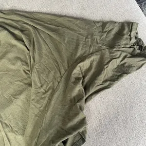 Aerie Oversized Dolman Sleeve Tunic Top Olive Green Women's Size L thumbnail 2