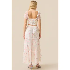 Altar’d State Ambrose Floral Embroidered Crop Top NWT Medium thumbnail 7