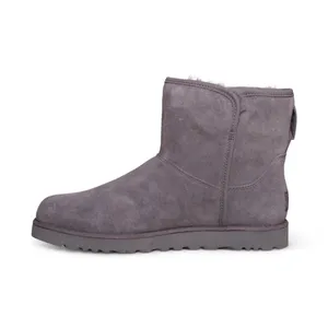 Ugg Cory II Suede Short Ankle Boots 5 Charcoal Gray Minimal Classic Mini Fall thumbnail 4