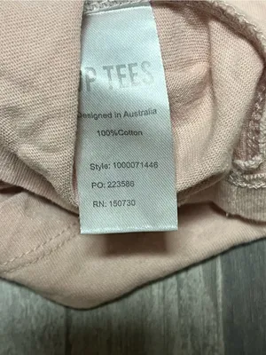 Women's Long Sleeve Cropped Tee - Light Pink thumbnail 4