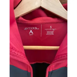 Antigua Georgia Bulldogs Full Zip Hoodie Small Red Charcoal Performance Jacket E thumbnail 6
