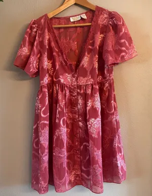 Victoria's Secret Floral Sheer Dress thumbnail 1
