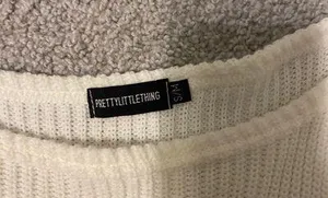 Pretty Little Thing White Off Shoulder Sweater thumbnail 2
