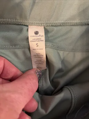Yogalicious Lux Sage Green Straight Leg Athletic Pants - Size S thumbnail 4
