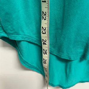 Premise Studio Teal Women's Top with satin neckline thumbnail 4
