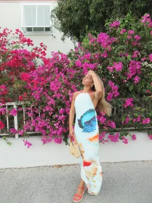 Muma World Murex Mist Vega Silk Dress Halter Maxi thumbnail 2
