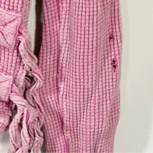 Free People One Women’s Pink Ribbed Long Sleeve Top Size Small thumbnail 3