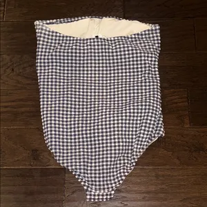 J Crew Blue and White Gingham Swimsuit thumbnail 4