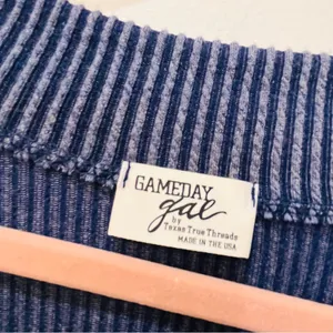 game day gal by texas true blue vnecl oversized sweater sz Large thumbnail 4