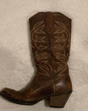 Ariat Women’s Sheridan Western Boots Leather Vintage Bomber Cowboy - Size 5.5 thumbnail 3