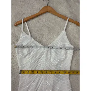 Lulus Like a Movie Star White Sequin Bodycon Mini Dress Size XS NWT Bachelorette thumbnail 8