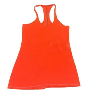 Lululemon Racerback Tank Top Coral Red Size S-fair condition thumbnail 1