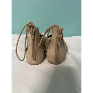 Nine‎ West Womens Signmeup Lace-Up Ballet Flats Leather Shoes Size 8M S-351 thumbnail 3