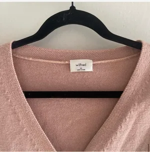 Aritzia Wilfred Cyprie 100% merino wool button down cardigan thumbnail 5