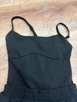 PINK Black Victoria's Secret athletic romper thumbnail 2