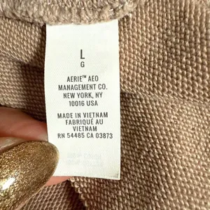 Aerie Luxe Motto Quarter Zip Pullover thumbnail 7