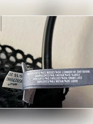 aerie Racer Back Lace Bralette Black Small thumbnail 4