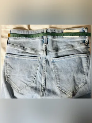 Hollister High Rise Flare Split Hem Medium Wash Jeans Y2K Women’s Size 24 L 29 thumbnail 9