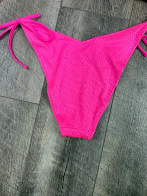Aerie Hot Pink Textured Bikini Set thumbnail 7