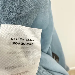 Lulus Heavenly Hues Light Blue Maxi Dress Chiffon Bridesmaid Formal Small NWT thumbnail 10