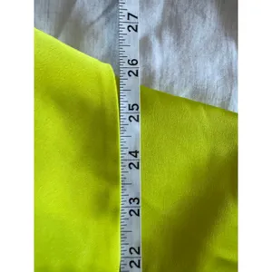 Essentiel Antwerp Button Down Shirt Women M Lime Green Satin Boxy Blouse thumbnail 9