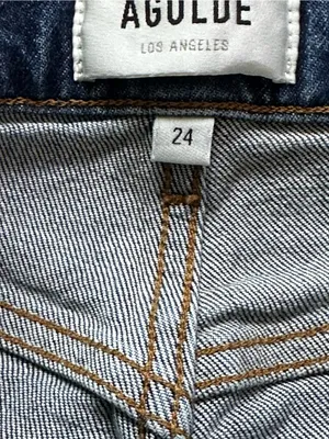 AGOLDE High Rise Stovepipe Jeans 90s Minimalist High Waist Casual Preppy thumbnail 5