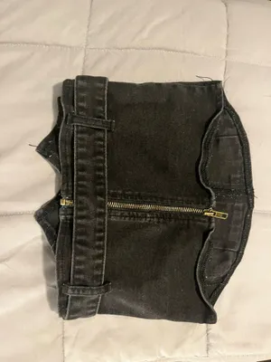 SheIn Black denimn corset top thumbnail 2