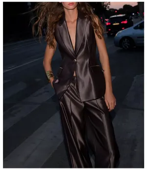 Zara satin vest thumbnail 3