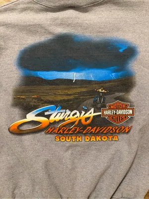 Harley-Davidson 2009 Sturgis South Dakota Gray Crewneck Sweatshirt thumbnail 6