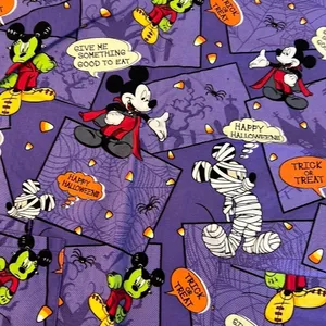 Disney Mickey Mouse Halloween‎ scrub top thumbnail 2