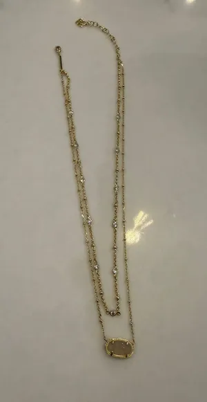Kendra Scott Gold Necklace Multi-Strand Elisa thumbnail 1