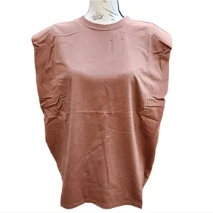 Free People -347 Sandrine‎ Rose Shoulder Pad Tank in Burnt NWT Small thumbnail 4