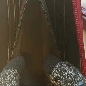 MIAK Collection Zip Around Wallet Red EUC thumbnail 6