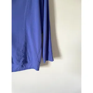 Athleta Oversized Quick Dry V-Neck Three Quarter Sleeve Workout Top Purple XXS thumbnail 4