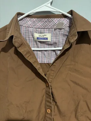 Wrangler Brown Button-Down Shirt thumbnail 3
