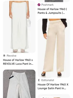 House of Harlow 1960 Sage Green Lightweight Pull-On Pant | Size Small New thumbnail 10