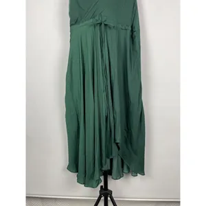 Selfie Leslie Forest Green Ava Cowl Neck Satin Drawstring Midi Dress Size XS‎ thumbnail 7