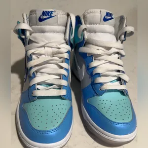 Nike‎ Dunk High Blue Mint Clean Streetwear Sneaker hightop 5.5Y W7 DV2206-400 thumbnail 5