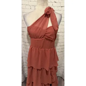 Lulus Elevated Vision Tiered Maxi One Shoulder Cocktail Dress Size XL thumbnail 2