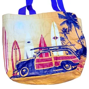 Earth wise reusable bag vintage style Yellow thumbnail 2