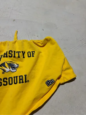 University of Missouri mizzou hype and vice Yellow Bandana tube top medium thumbnail 4