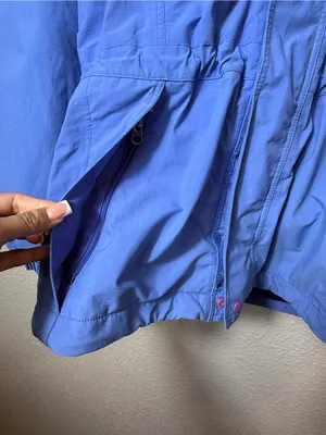 Patagonia GORE-TEX Rain Shell‎ Jacket Women’s S Blue Hooded Waterproof Hiking thumbnail 5