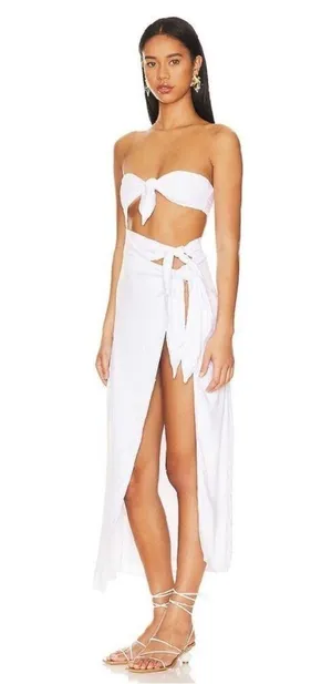 NWT Lovers + Friends Forget Me Knot Midi Tie Dress XS thumbnail 2