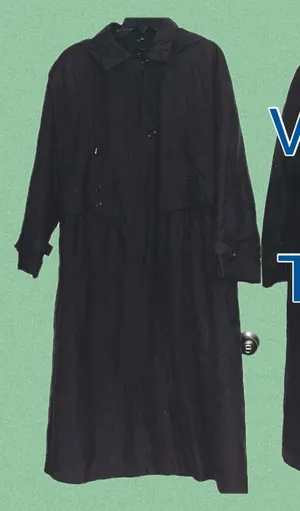 Vintage trench coat • detachable fleece lining • unisex thumbnail 1