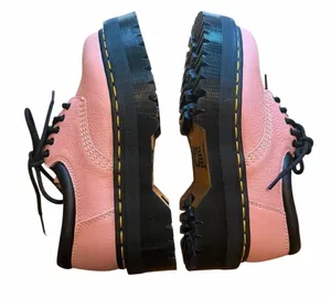 NEW Dr Martens 8053 Quad Jadon Women 6 Pink Leather Platform Pisa Oxford Black thumbnail 1