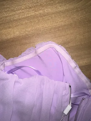 Selfie Leslie Bisous Sweetheart Neckline Ruched Off-Shoulder Crop Top Lilac thumbnail 5